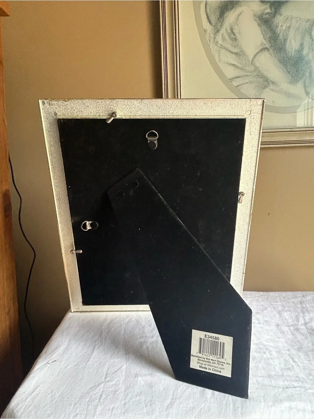 Elegant Yellow Decorative Picture Frame with Rhinestone Accents